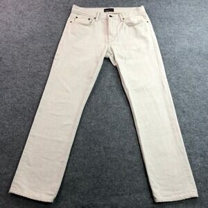 Vince Mens Slim Jeans 31x30 Natural Rinse Off-White Cream VM.212 Made in USA